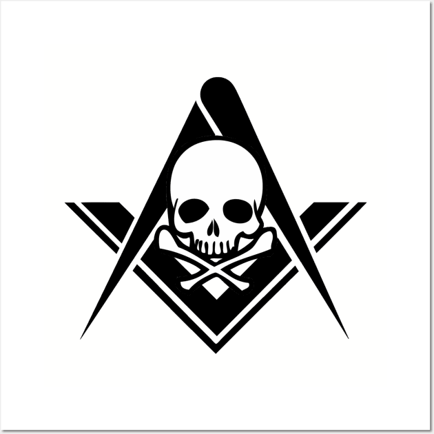 Freemason Square and Compasses Wall Art by Phantom Goods and Designs